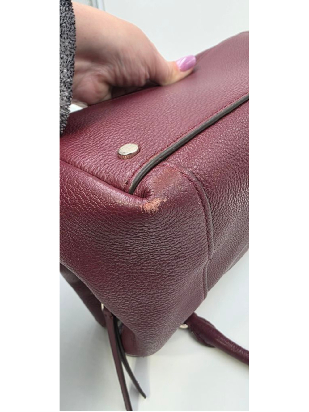 Kate Spade Jackson Deep Cherrywood Satchel Purse with matching Wallet - Picture 16 of 16